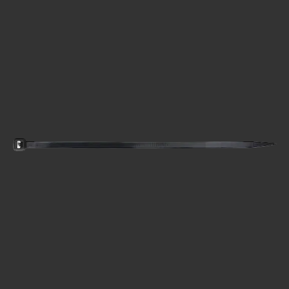 Black nail on a white background