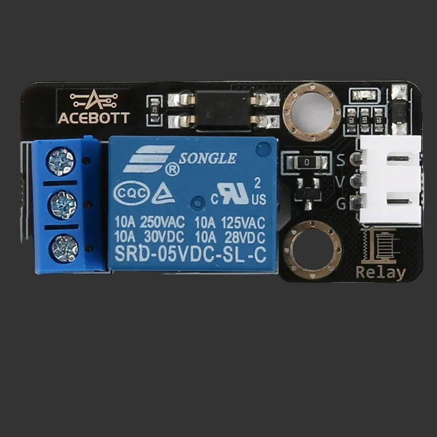 Electronic relay module with ACEBOTT branding on a white background