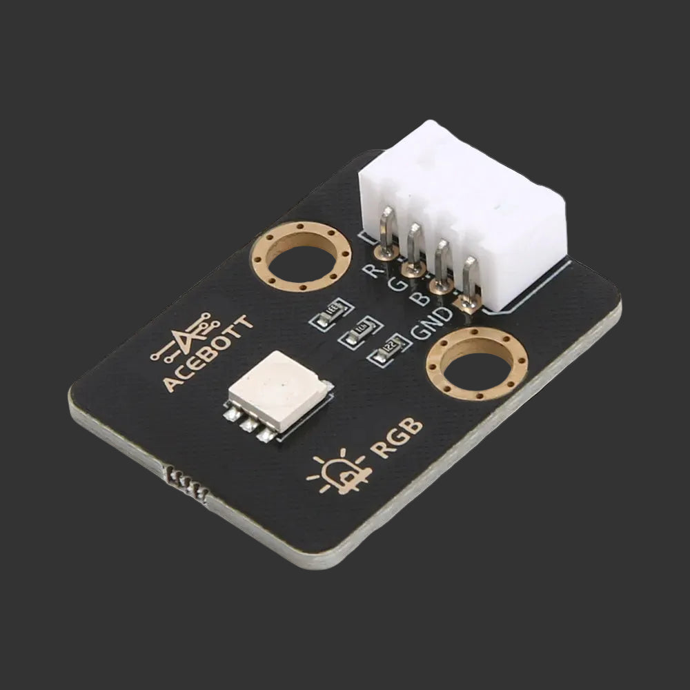 Electronic component board with 'ACEBOTT' branding on a white background
